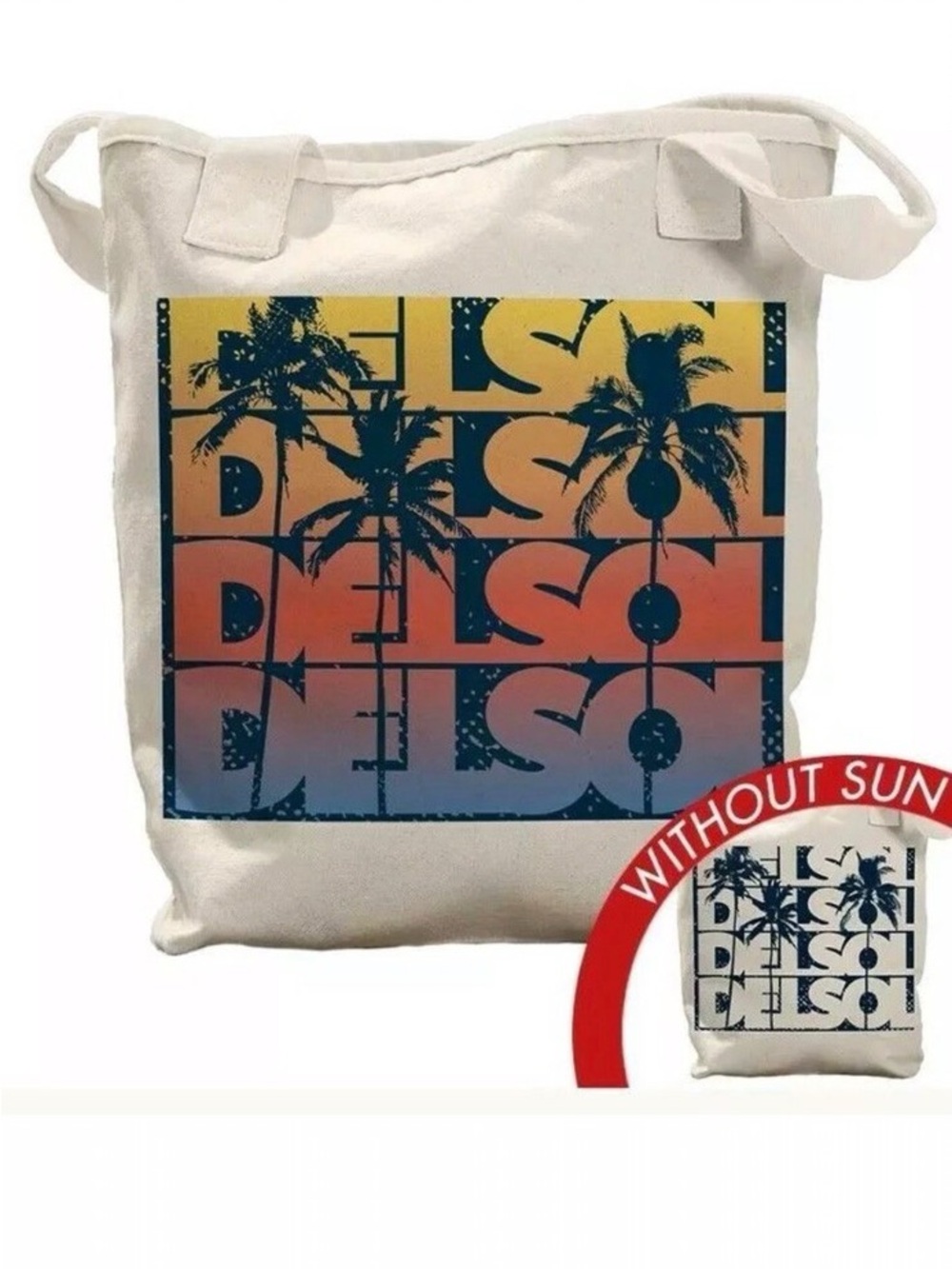 Del Sol Color Change Changing Canvas Cotton Tote